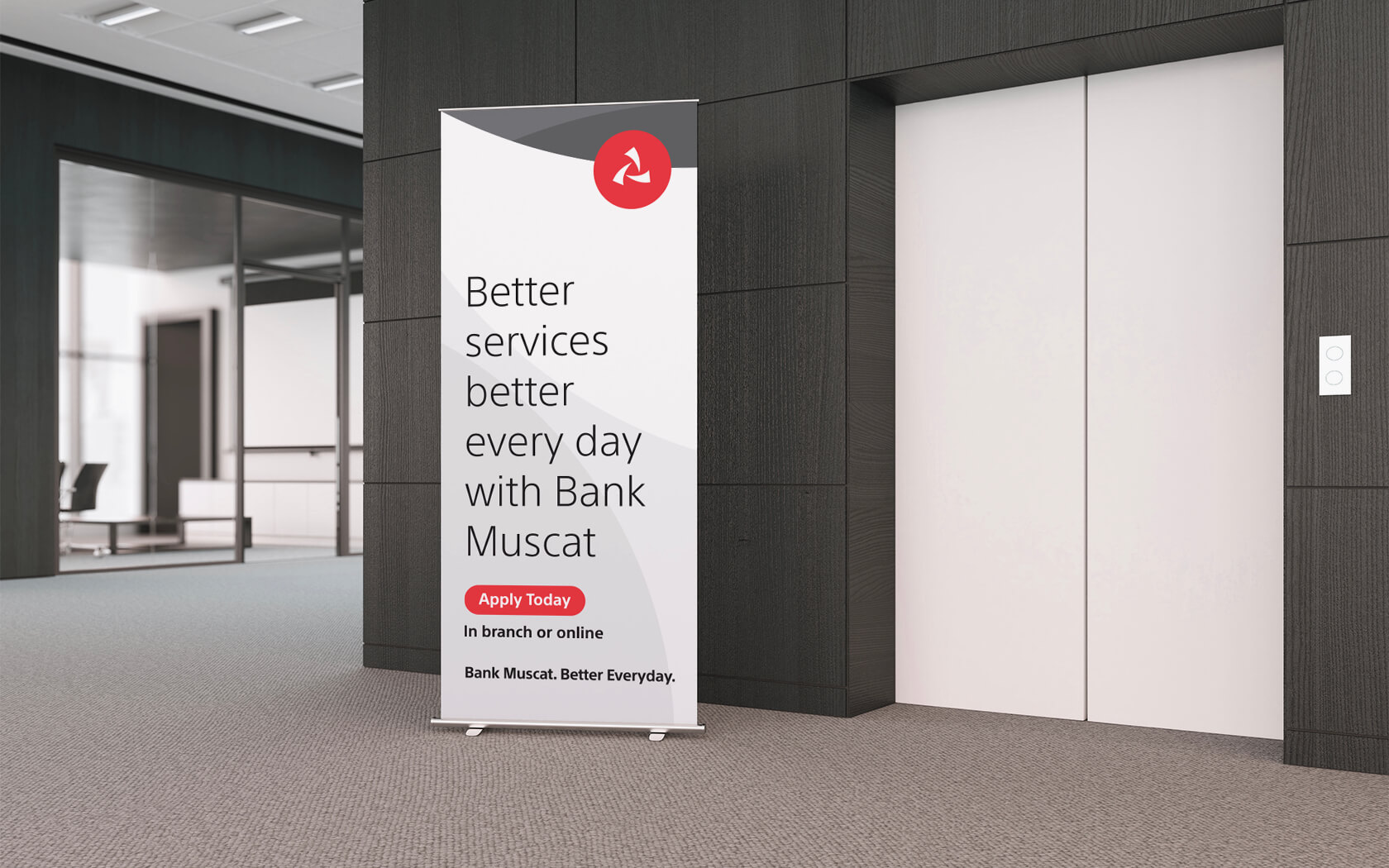 Bank Muscat. Rollup Banner