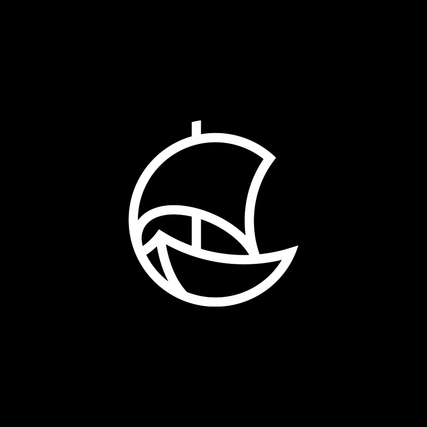 Al Nooh. Brand icon in white colour