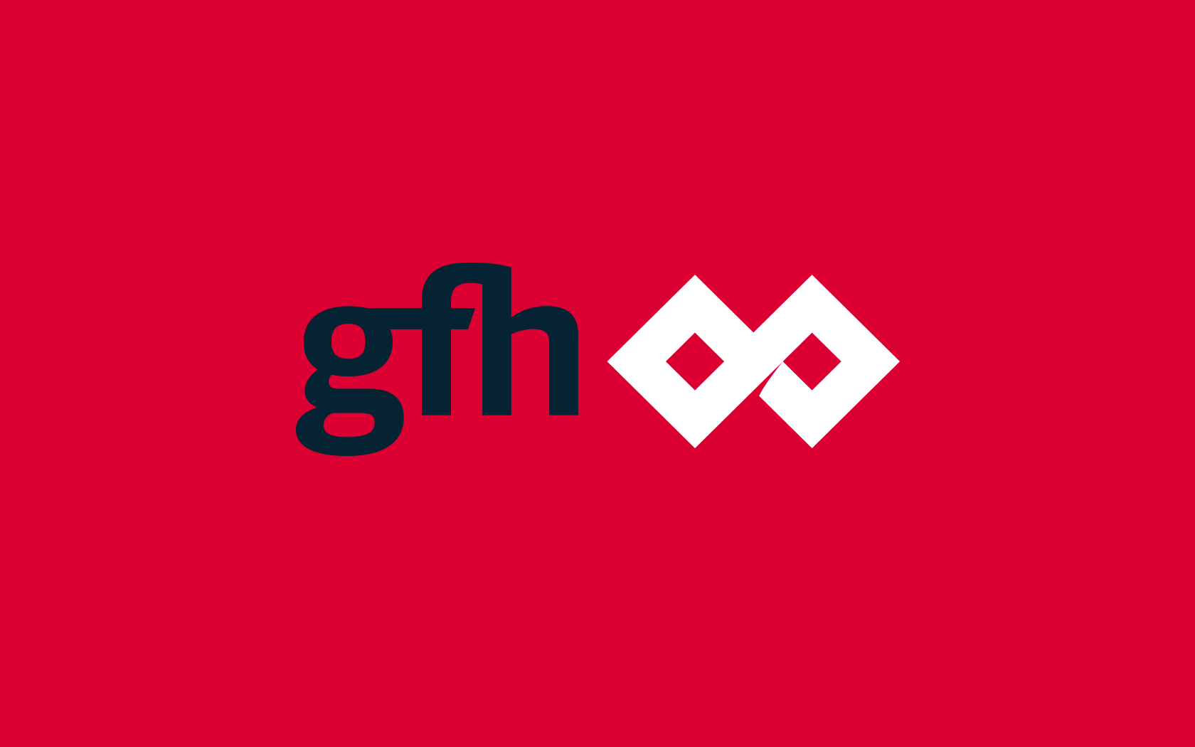 GFH. Brand logo with white icon