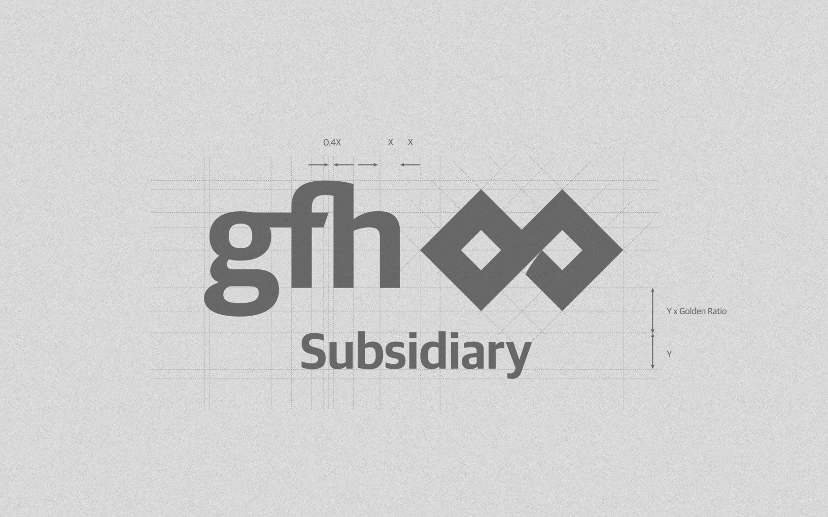 GFH. Brand logo architectural grid