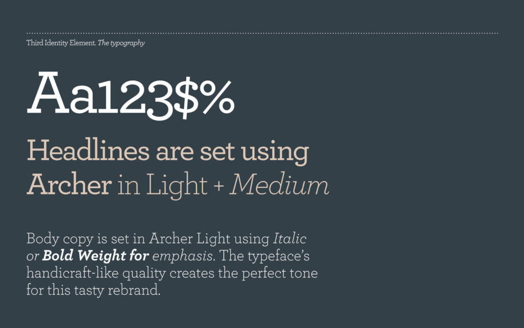 Delilah’s. Brand typeface