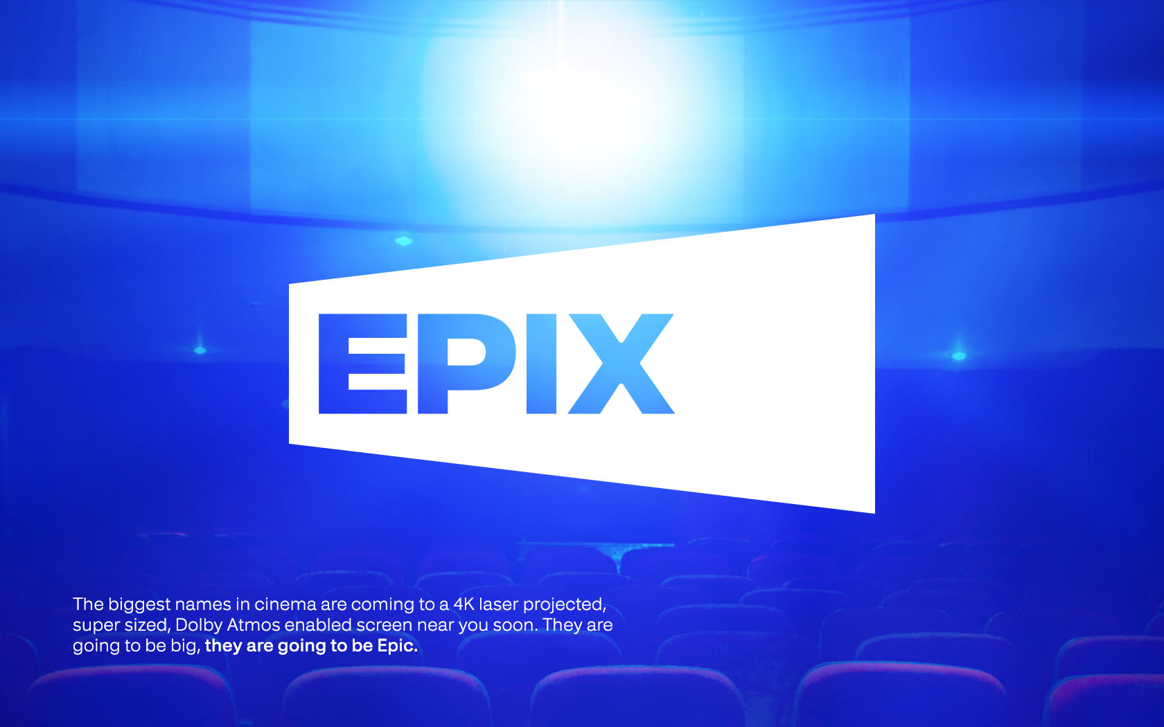 Epix logo in white