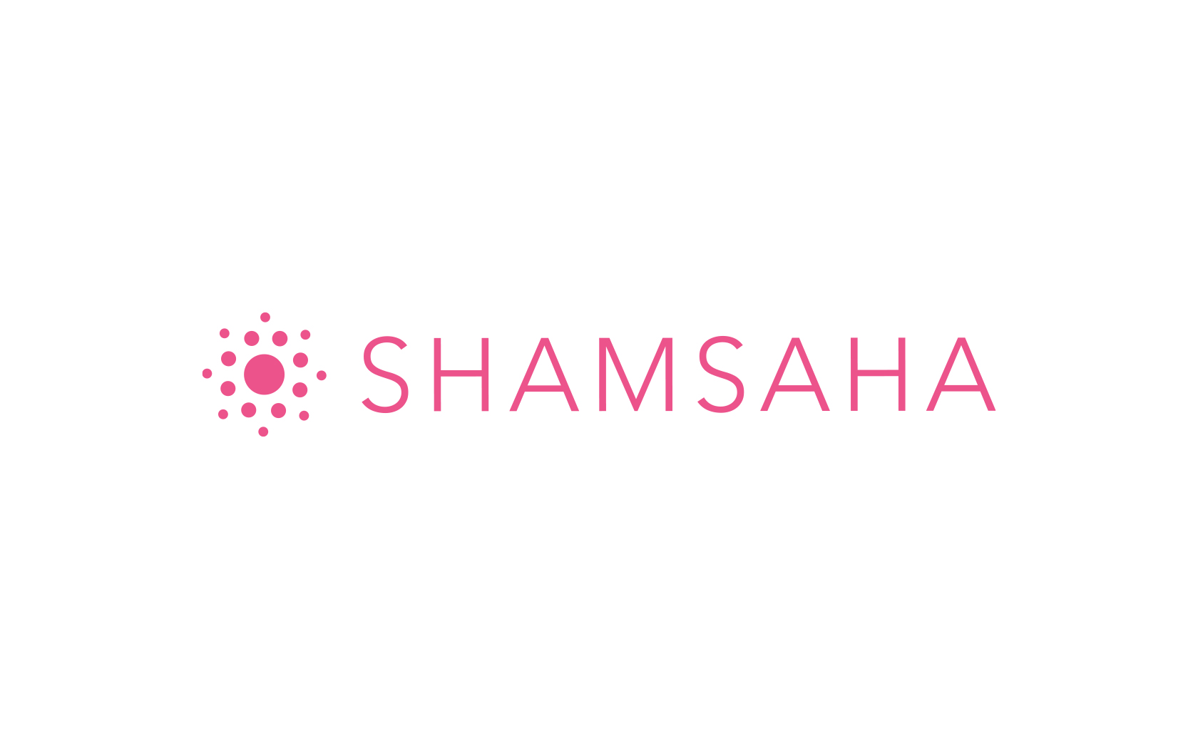 Shamsaha. Brand logo in pink