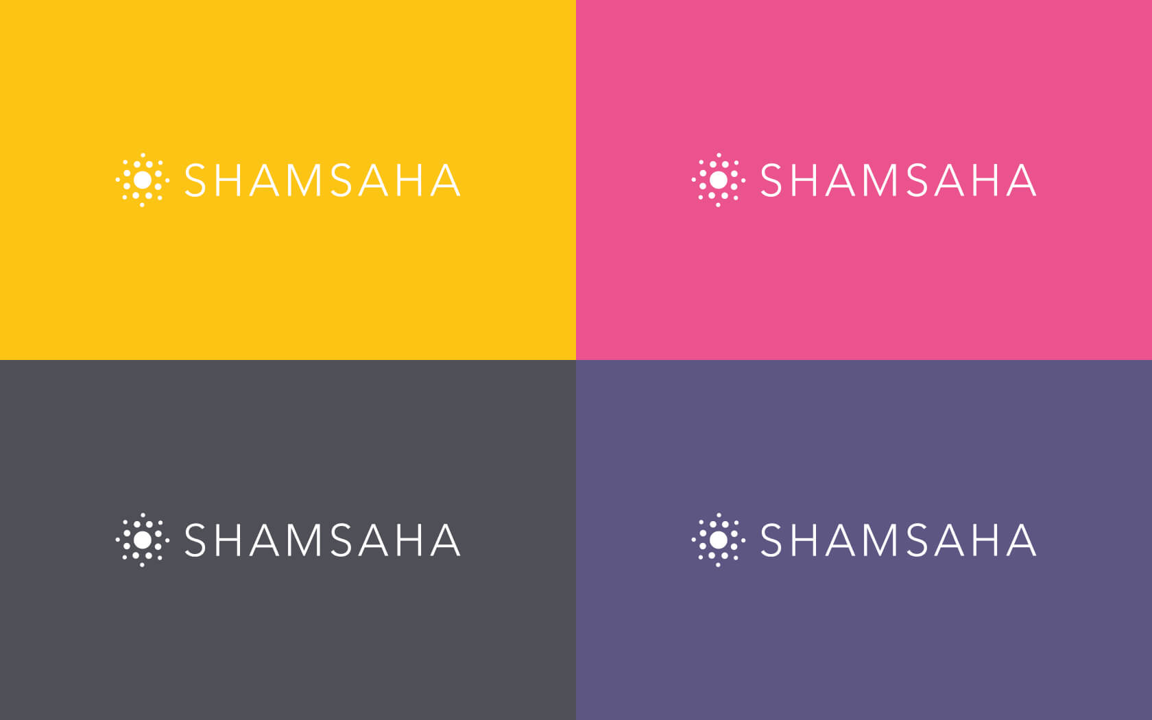 Brand logo with different background colours