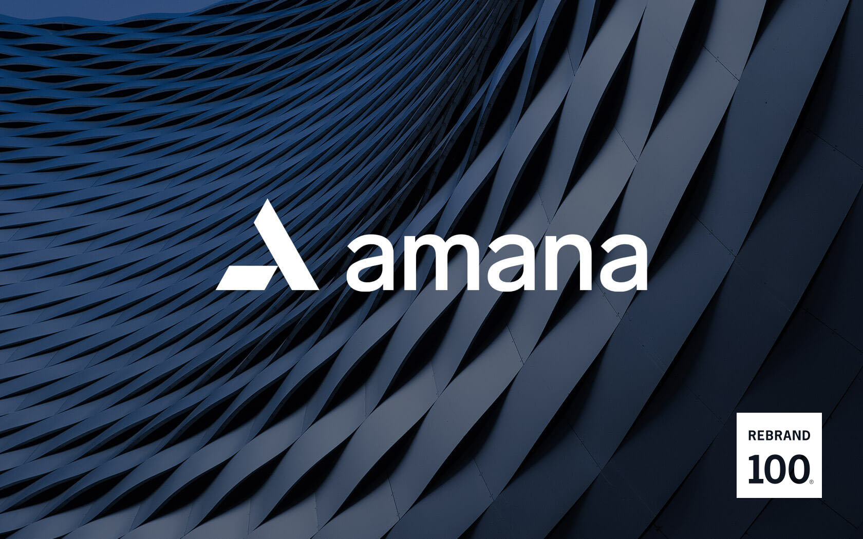 Amana logo in white