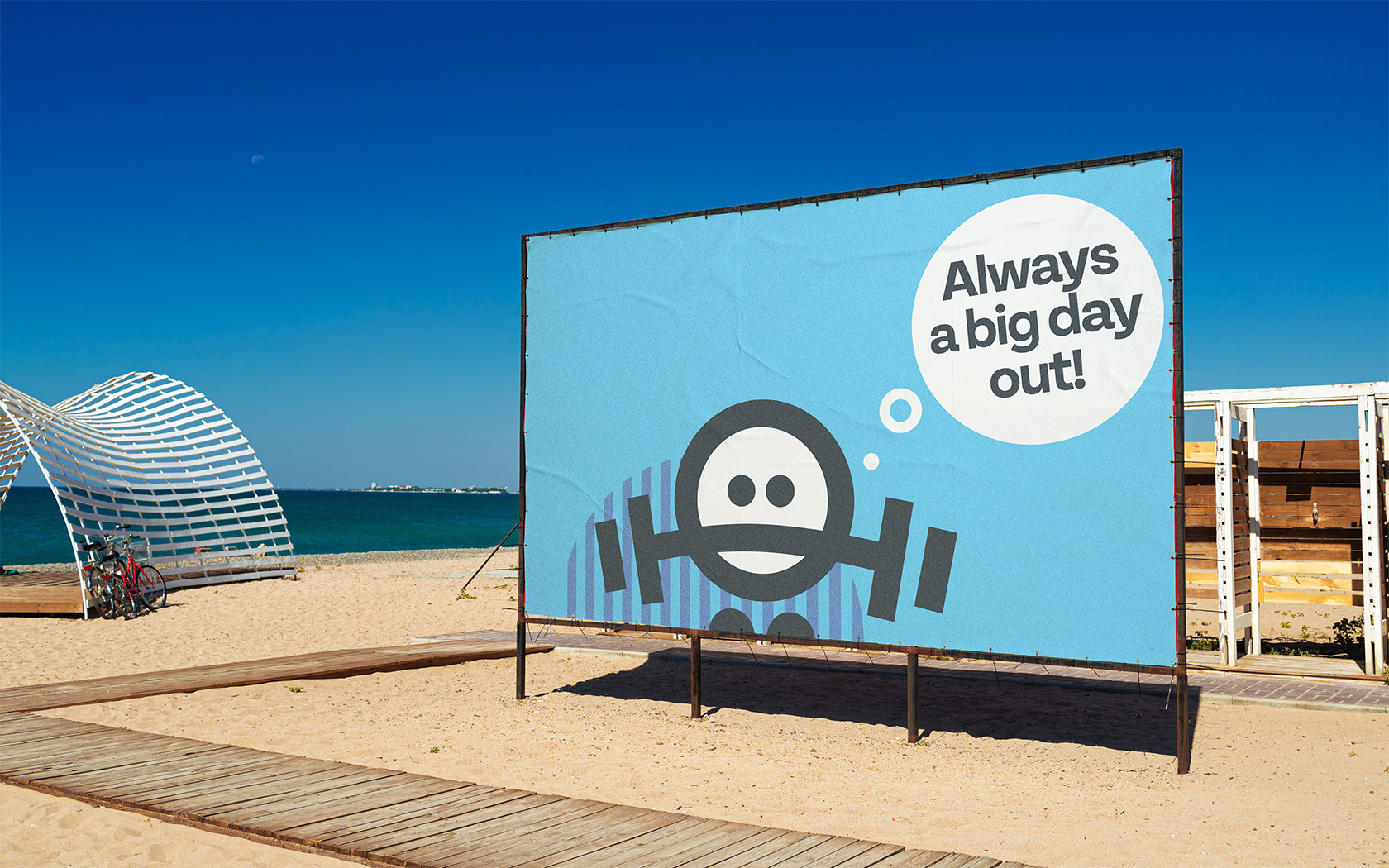 Billboard example for Sama Bay Brand