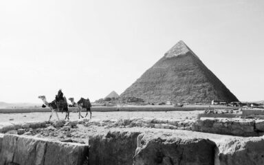 Giza pyramid as a place holder for a brand strategy pyramid