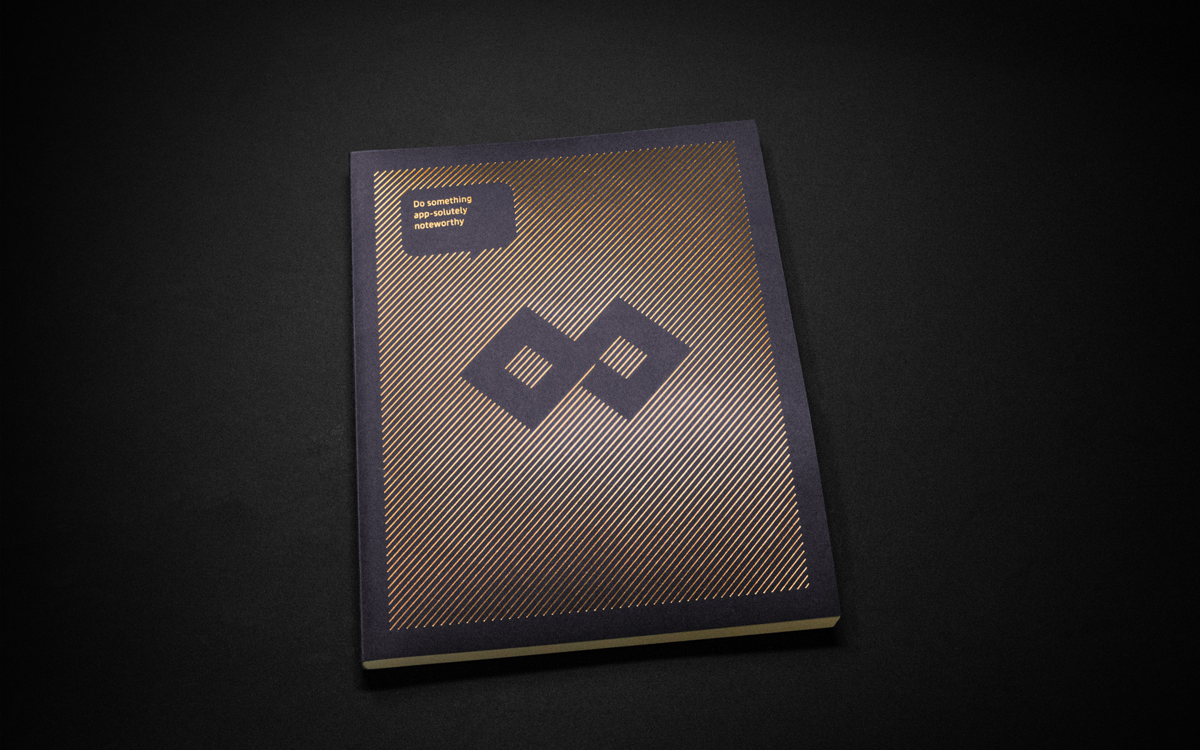 Notebook Cover with copper foil treatment for GFH Calendar 2025.