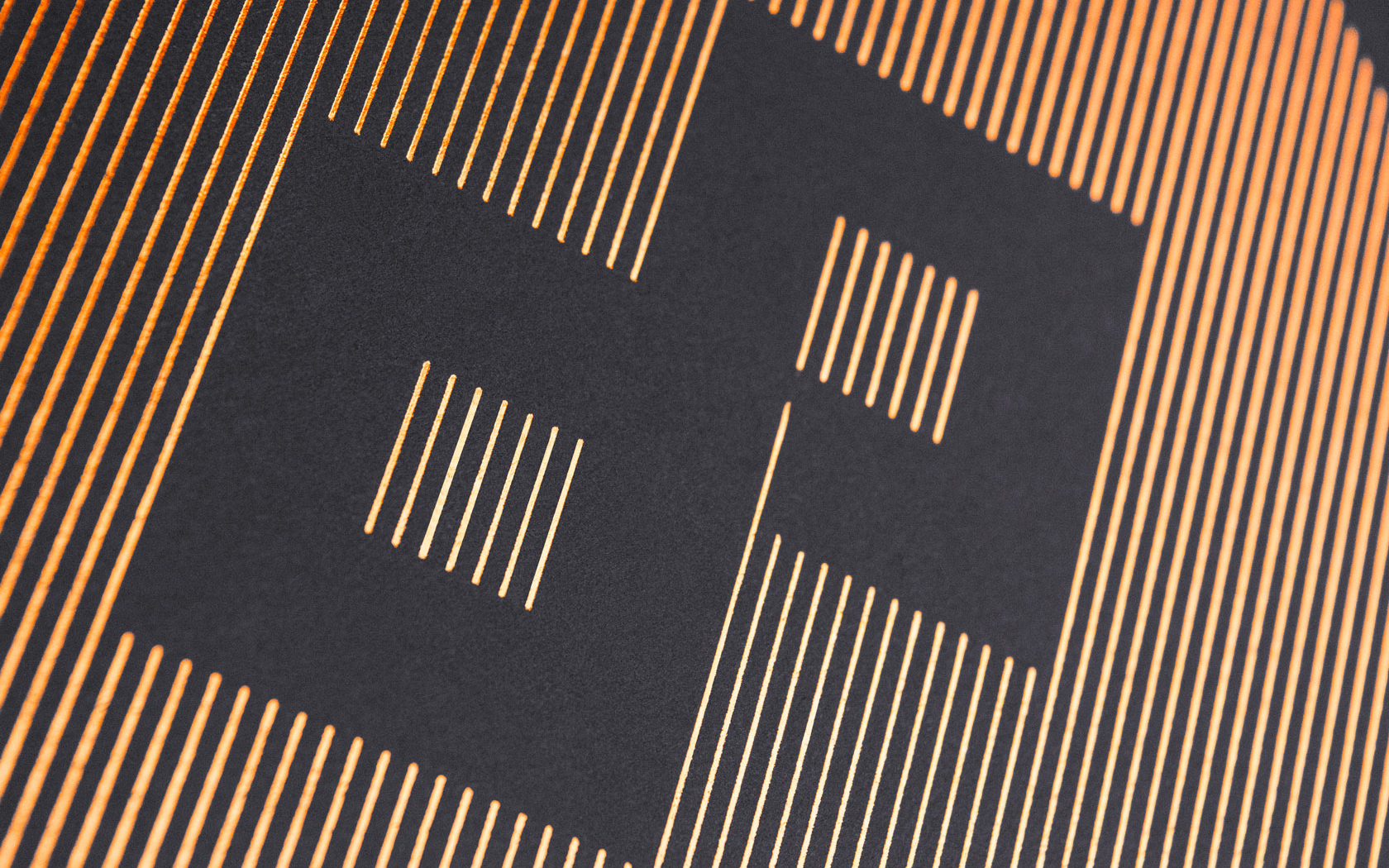 Copper foil in line pattern for GFH Calendar 2025