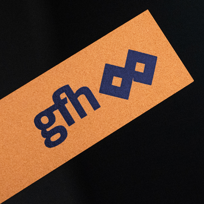 GFH band logo on copper finish acrylic base for GFH Calendar 2025