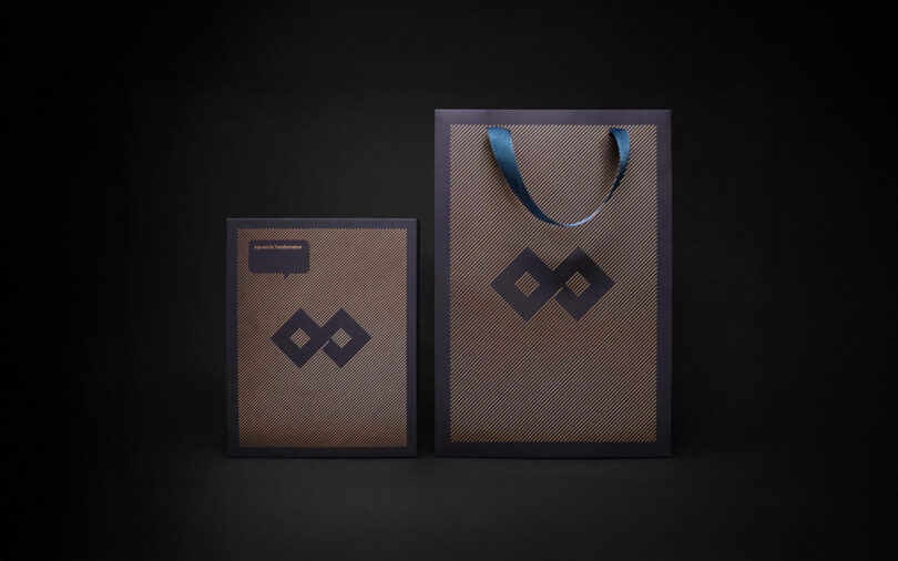 Picture of the packaging carton and brand bag with copper foil for GFH Calendar 2025.