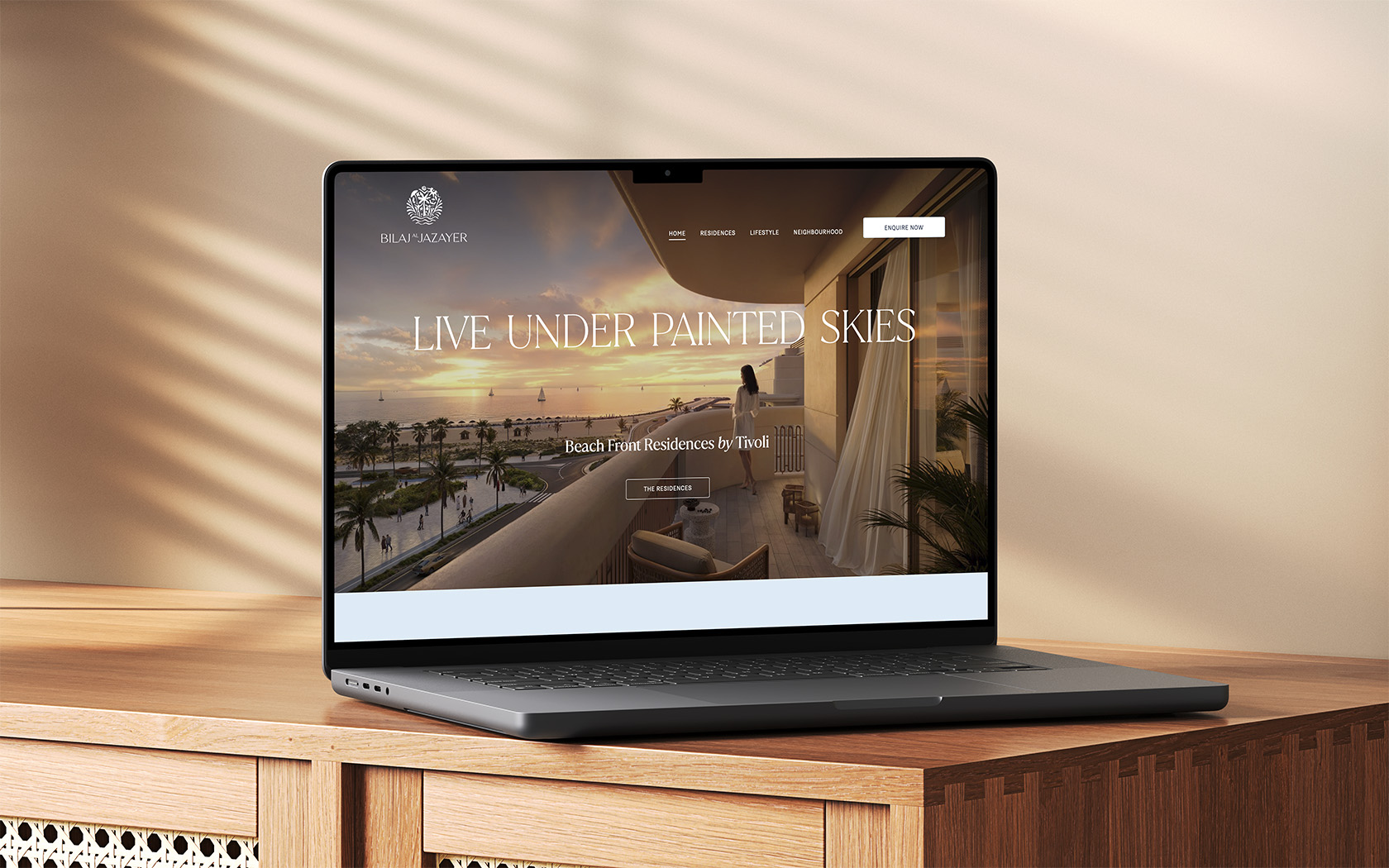 Tivoli website home page in desktop version