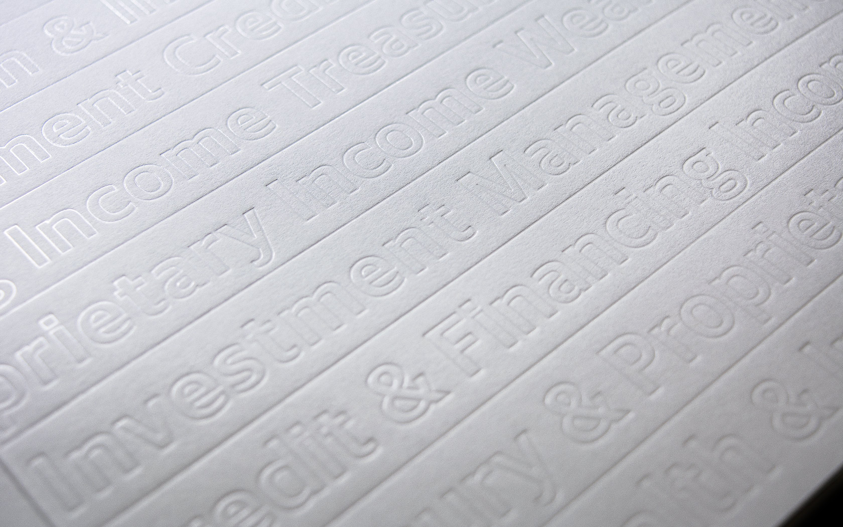 Annual Reports with transparent de emboss treatment for GFH Annual Report 2025.