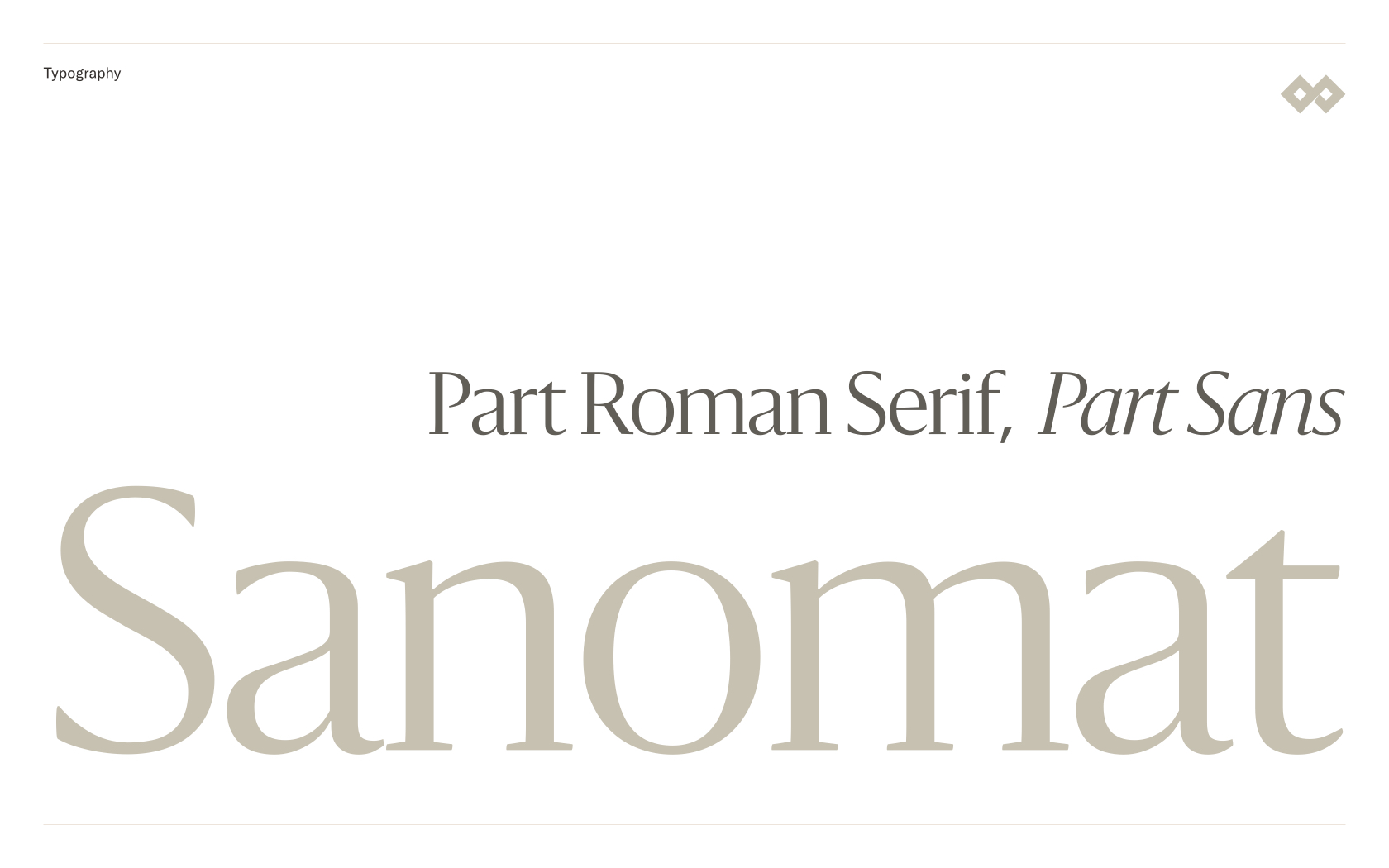 Sanomat typeface for headlines