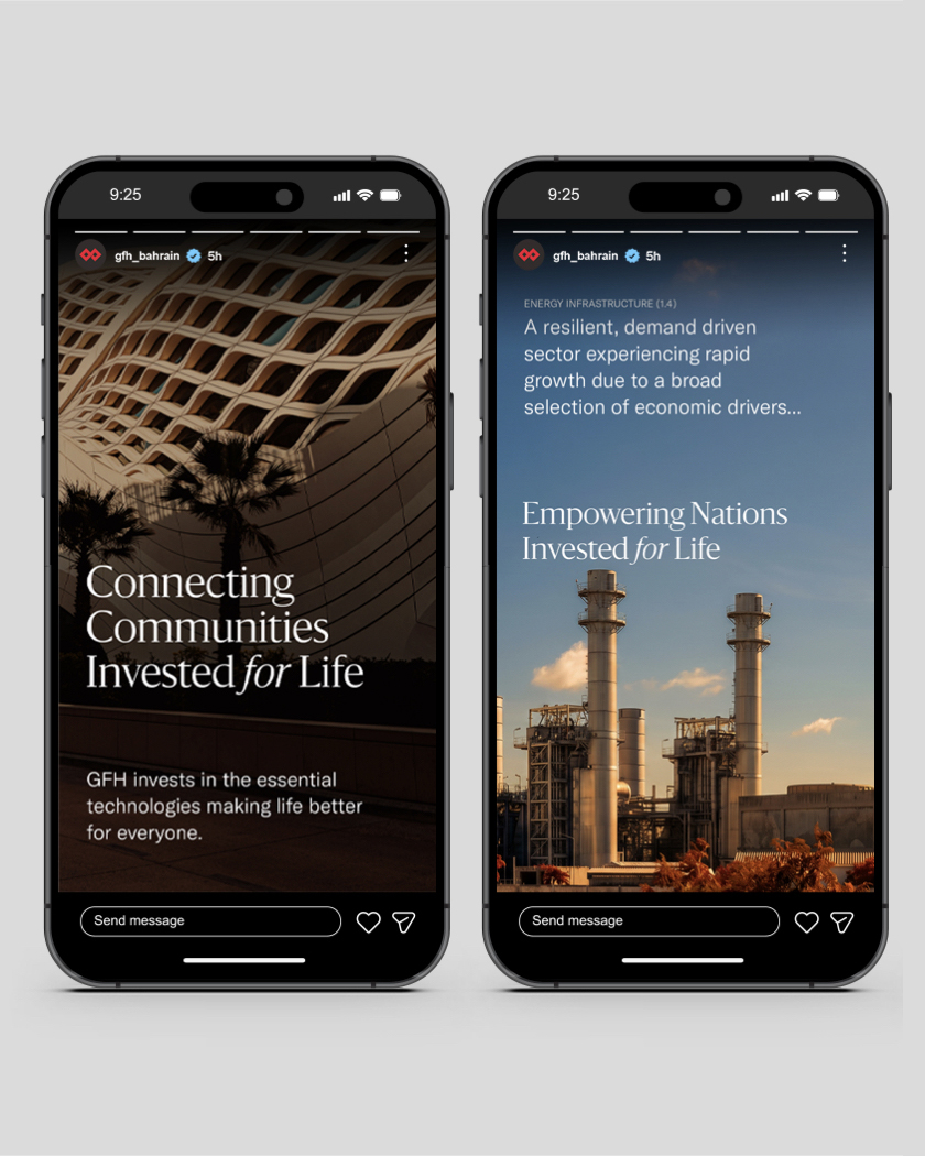 GFH story template with background image and text