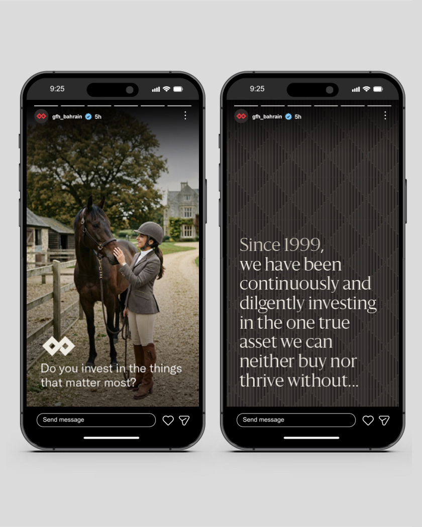 GFH social media story template with image