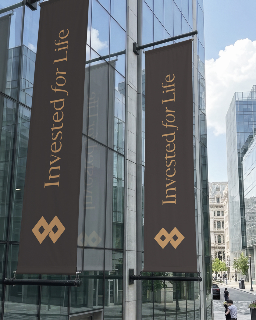 Vertical hanging banners for GFH