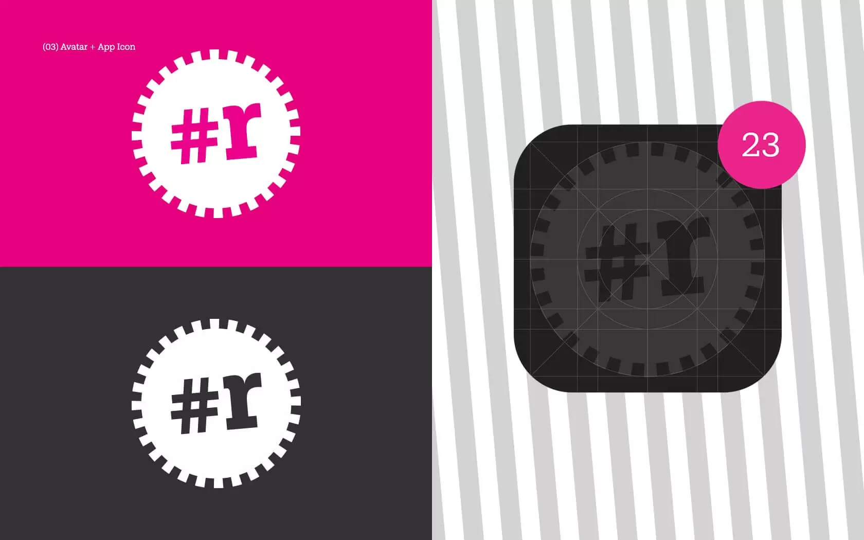 Rawk social media avatar and mobile app icon