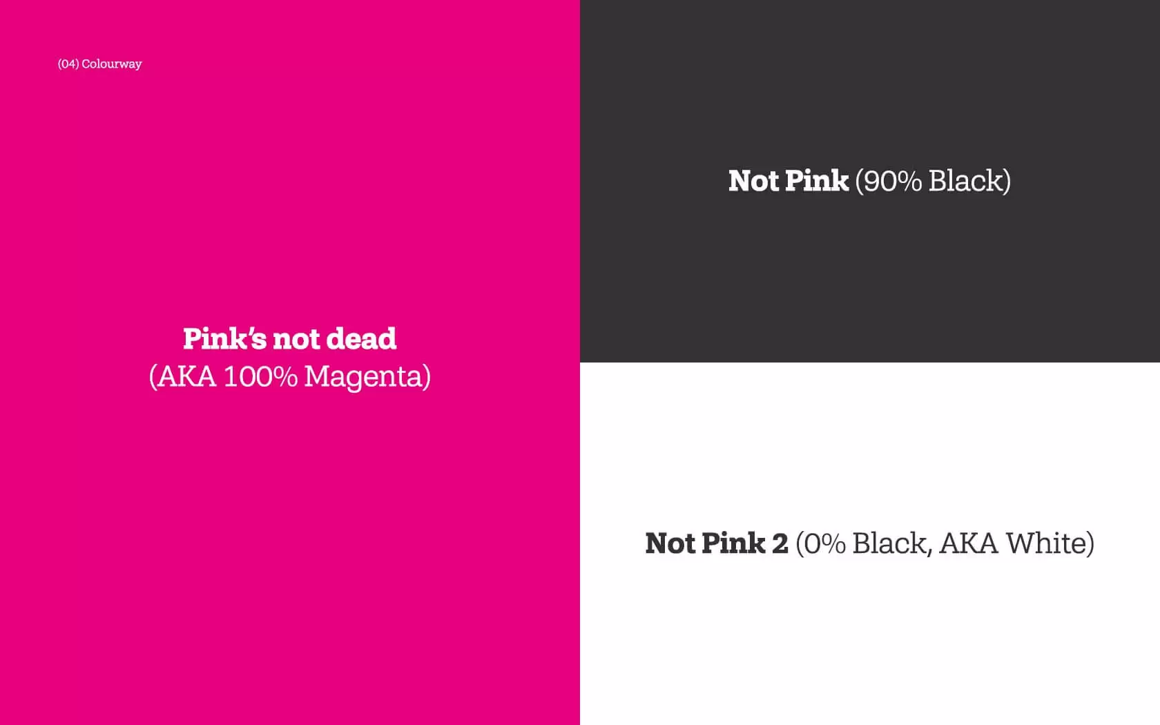 Rawk brand colours