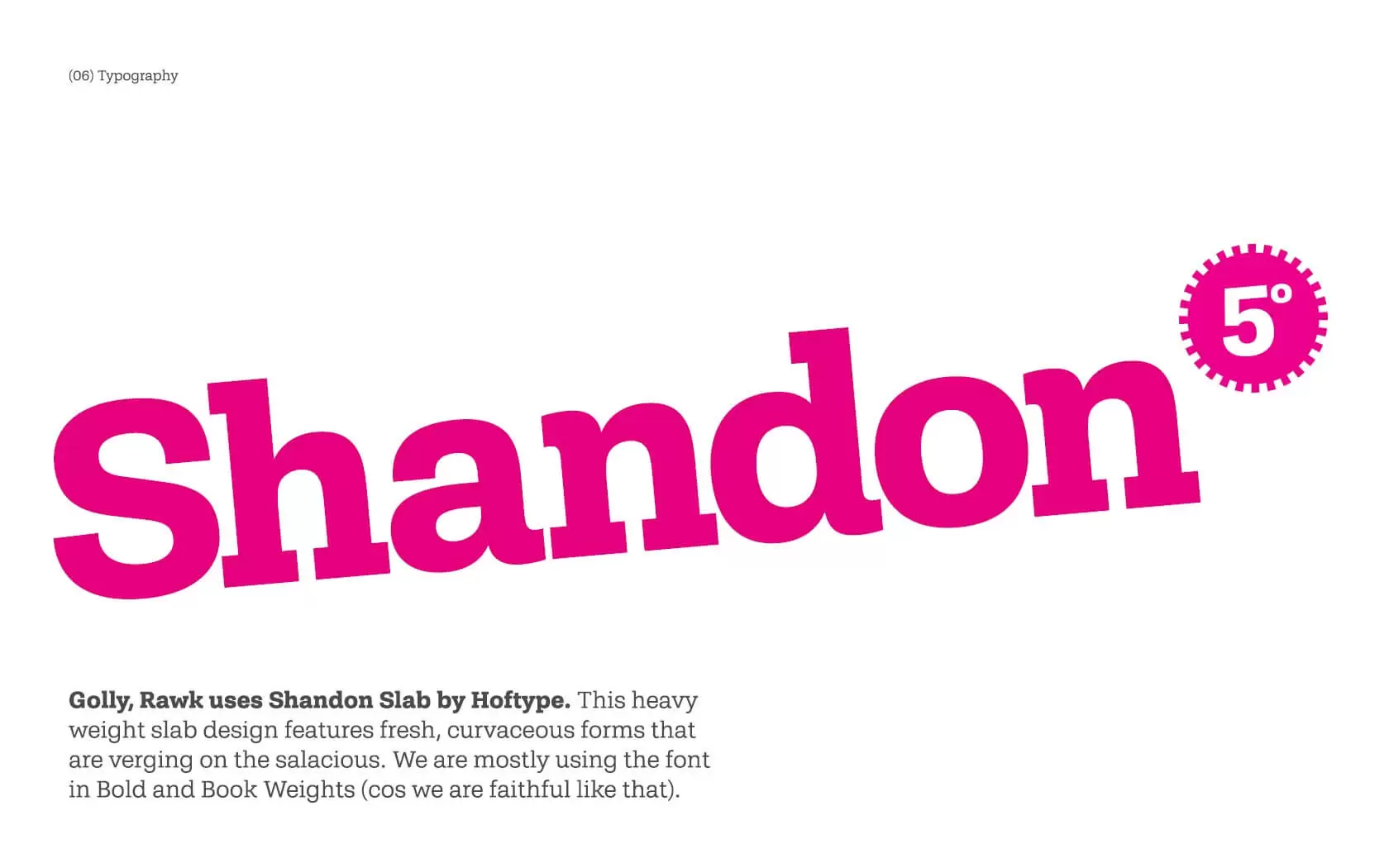 Rawk brand typeface