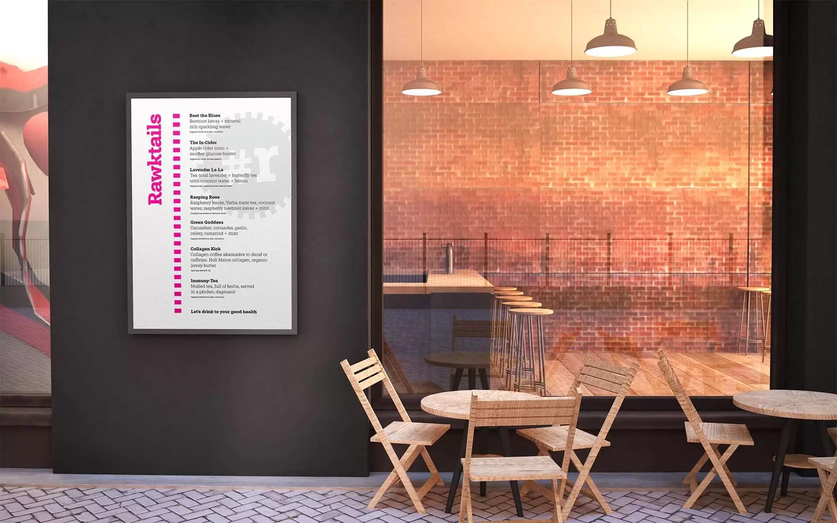 Rawk Display Menu Poster
