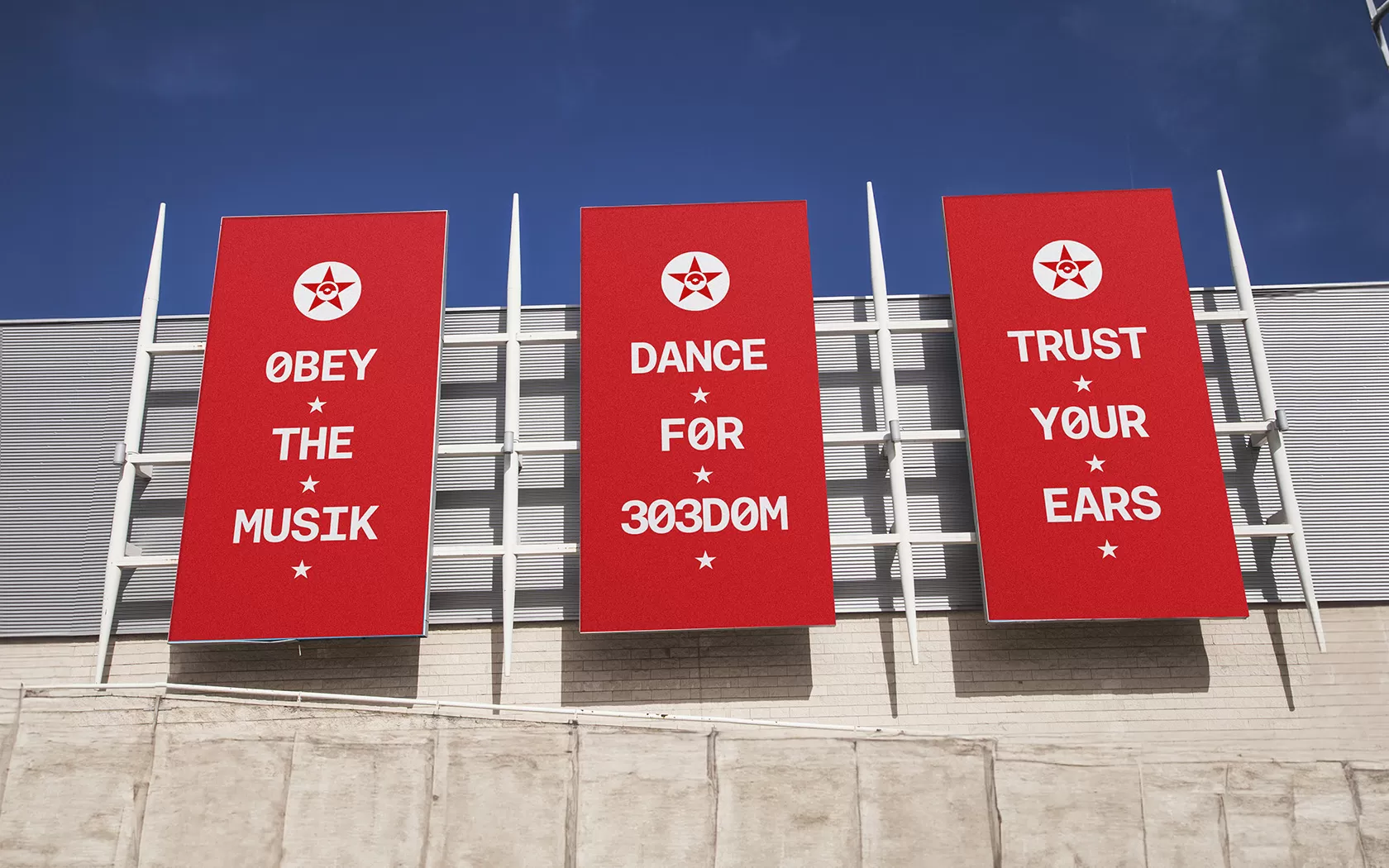 Propaganda. Hanging Banners