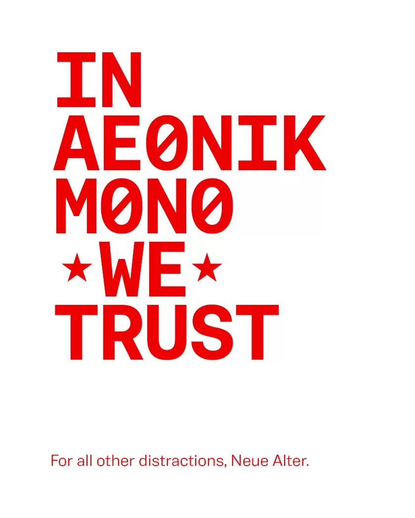 Propaganda. Band typeface