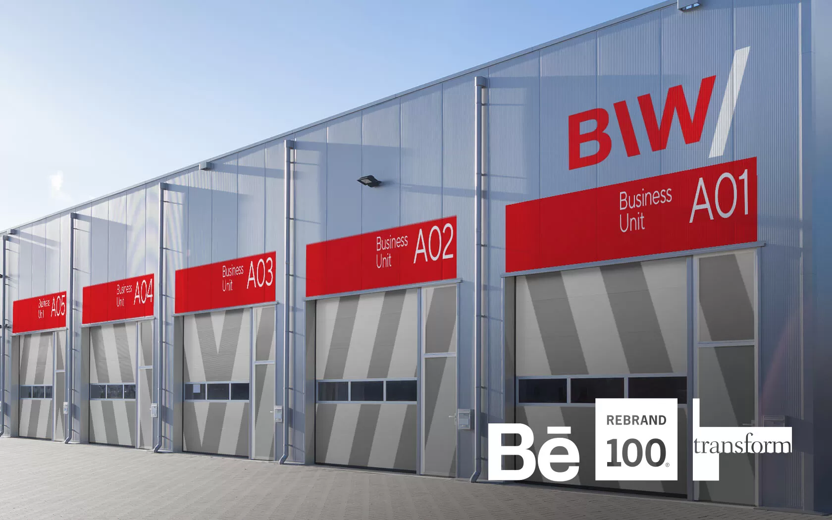 BIW. Warehouse departmental sign