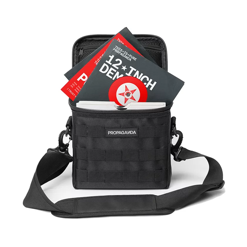 Propaganda. Branded bag with CDs